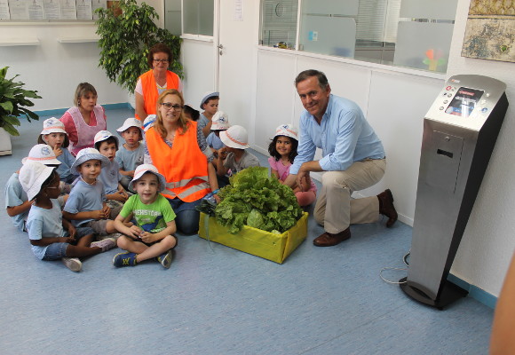 Cabaz de legumes da horta pedagógica do CAPA