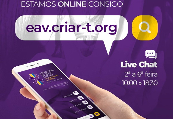 CRIAR-T lança serviço de Live Chat para apoio a vitimas de violência doméstica