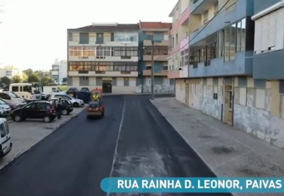 Amora: Plano municipal de pavimentação  em execução