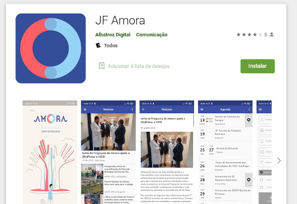 Nova versão da APP Amora disponível nas lojas da Google e Apple
