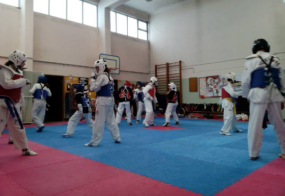 Estágio de TKD no Águias Unidas