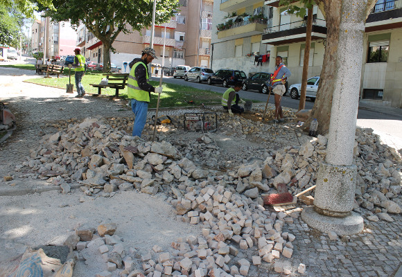 Requalificação de Calçada do Jardim de Rua de Mansabá