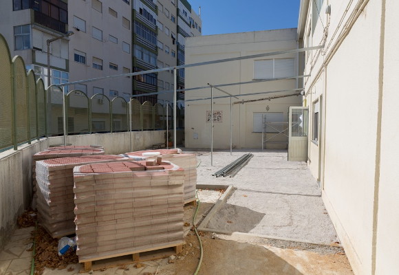Obras de requalificação na EB da Quinta do Conde de Portalegre