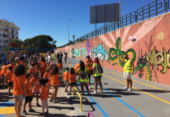 Abertura do espaço de recreio de Vale de Gatos