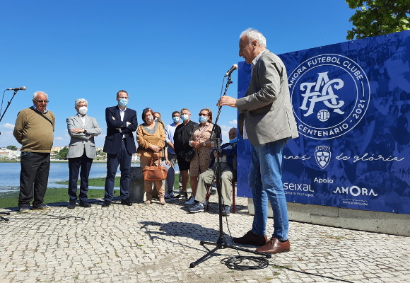 Inauguração da exposição «100 anos de Glória» do Amora FC 