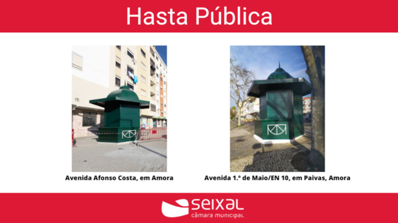 Amora: quiosques em hasta pública