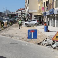 Compactação de tout-venant, para receber betuminoso a quente