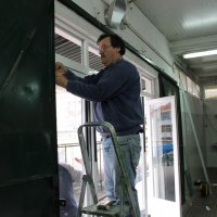 Colocação de Porta Corta Vento