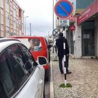 Estacionamento junto à Estação da Fertagus